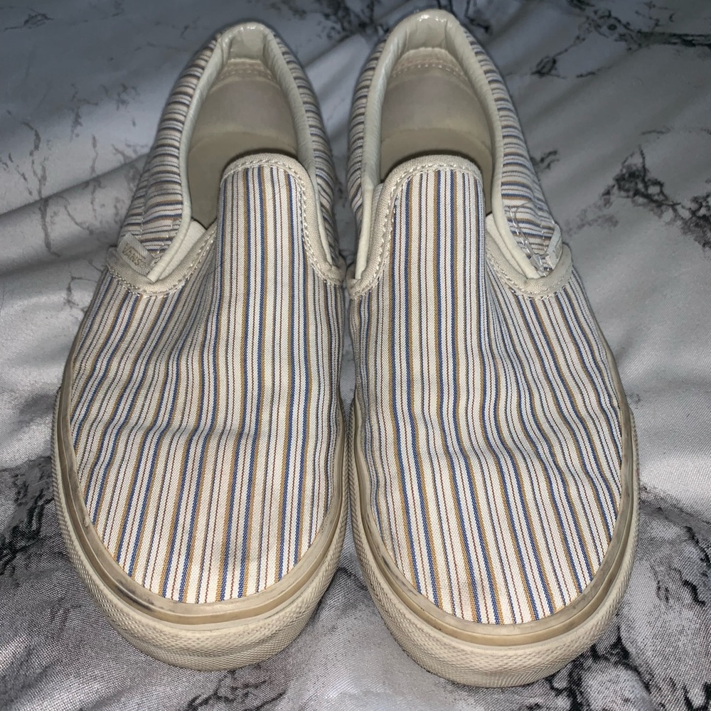 Pin Striped Slip On Vans